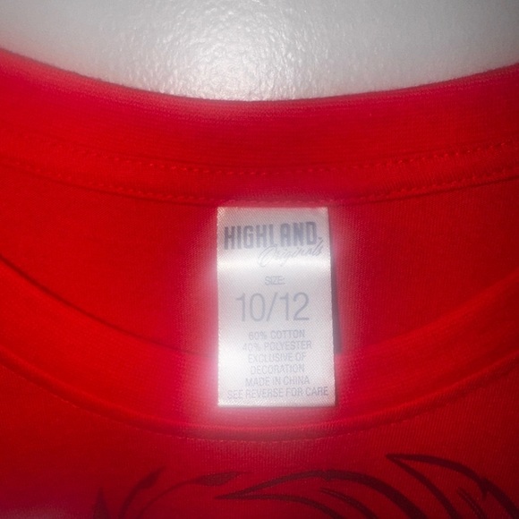 Next Level Apparel Red and Black Graphic Long Sleeve Tee (BRAND NEW) - Picture 3 of 3